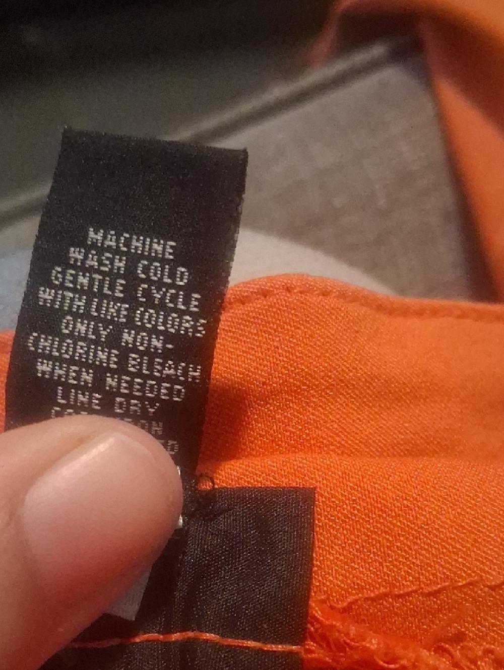 Alfani Orange Pull On Cropped Pants Tummy Control Stretch Capri Size 8 - Picture 4 of 7